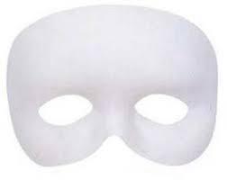 MASCHERA DOMINO PHANTOM BIANCO