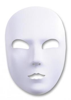 MASCHERA VISO BIANCO IN TESSUTO