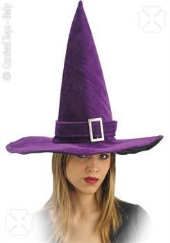 CAPPELLO STREGA IN VELLUTO VIOLA