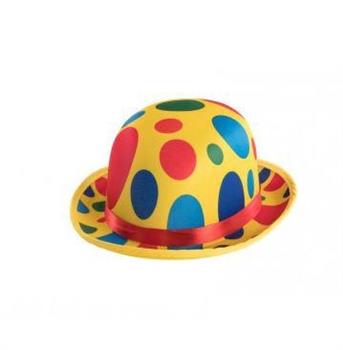 CAPPELLO BOMBETTA GIALLA A POIS