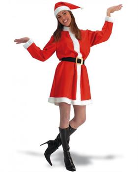 COSTUME BABBO NATALE DONNA TG UNICA