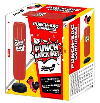 PUNCHING BALL GONFIABILE 150CM + GUANTI