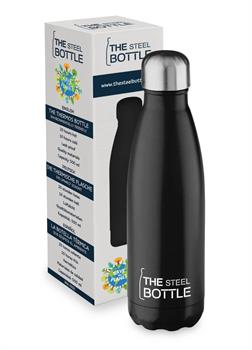 BOTTIGLIA TERMICA STEEL BOTTLE NERA