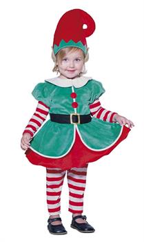 COSTUME ELFETTO DI NATALE BAMBINA