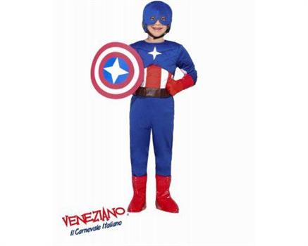 COSTUME SUPER CAPITANO RAGAZZO 8 ANNI