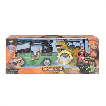 PLAYSET JEEP SOLDATI DINOSAURO C/SUONI