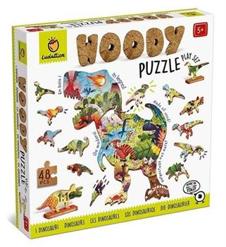 PUZZLE IN LEGNO DINOSAURI 48 PZ