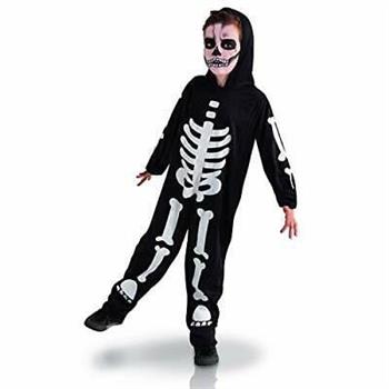 COSTUME SCHELETRO FOSFORESCENTE 3-4 ANNI