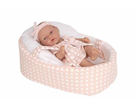 BAMBOLA BEBE' CON PORTE ENFANT ROSA