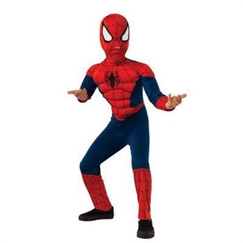 COSTUME SPIDER-MAN CON MUSCOLI 8/10 ANNI