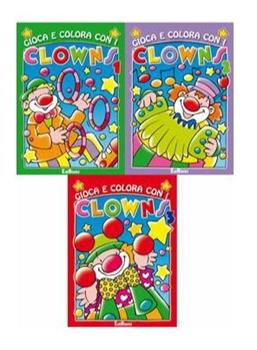 LIBRO GIOCA E COLORA CON I CLOWN