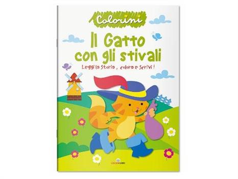 LIBRO COLORINI IL GATTO CON GLI STIVALI