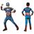 COSTUME CAPITAN AMERICA 3-4 ANNI