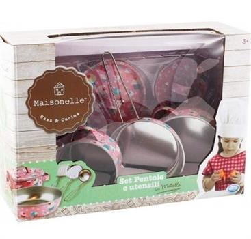 MAISONELLE SET PENTOLE E UTENSILI ROSA