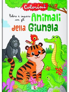 LIBRO COLORINI ANIMALI DELLA GIUNGLA