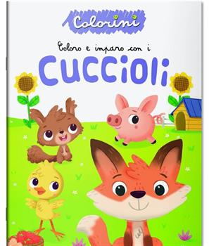 LIBRO COLORINI CUCCIOLI