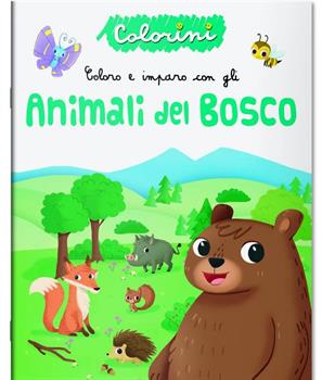 LIBRO COLORINI ANIMALI DEL BOSCO