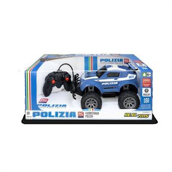 AUTO R/C BIG WHEELS POLIZIA 1/16