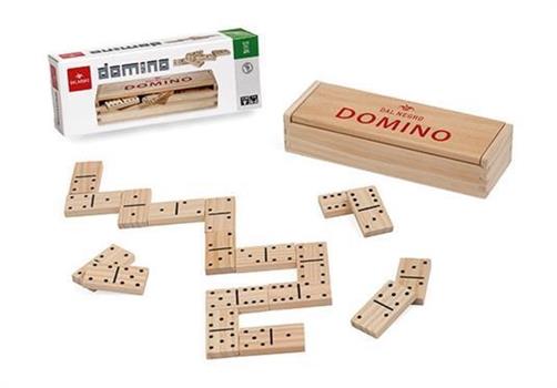 DOMINO IN LEGNO CON SCATOLA