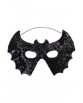 MASCHERA PIPISTRELLO IN TESSUTO CON STRASS