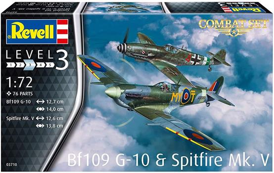 SET AEREI SPITFIRE + BF109 KIT 1/72