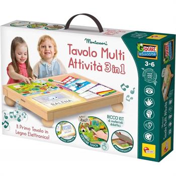 MONTESSORI TAVOLO MULTIATTIVITA' 3IN1