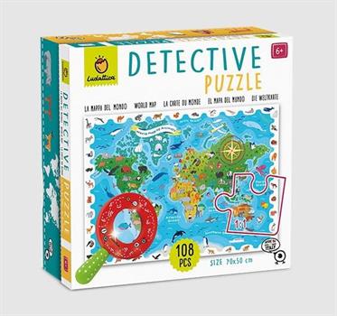 108 PZ DETECTIVE PUZZLE LA MAPPA DEL MONDO