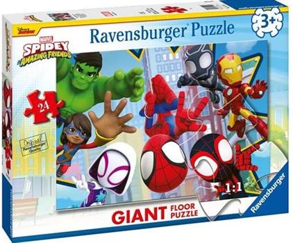 24 PZ GIANT FLOOR SPIDEY SQUADRA FANTASTICA