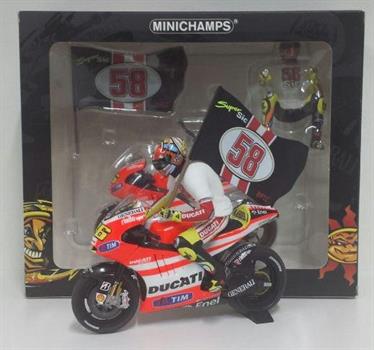 MOTO DUCATI ROSSI TRIBUTO SIC 1/12