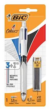 BIC 4 COLORI + PORTAMINA HB 0.7MM