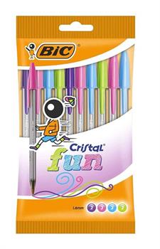 BIC CRISTAL LARGE SET 10 COLORI 1.6MM