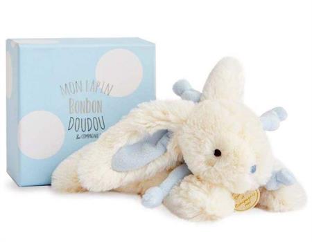 CONIGLIETTO DOUDOU BLU 25CM