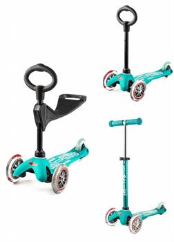 MONOPATTINO MINI MICRO 3IN1 DELUXE AQUA