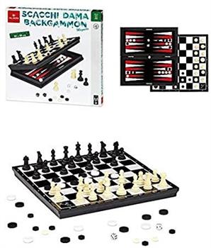 SCACCHI DAMA BACKGAMMON 30X30 CM