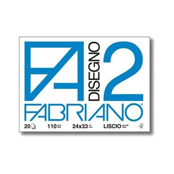 ALBUM DISEGNO FABRIANO F2 LISCIO 24X33